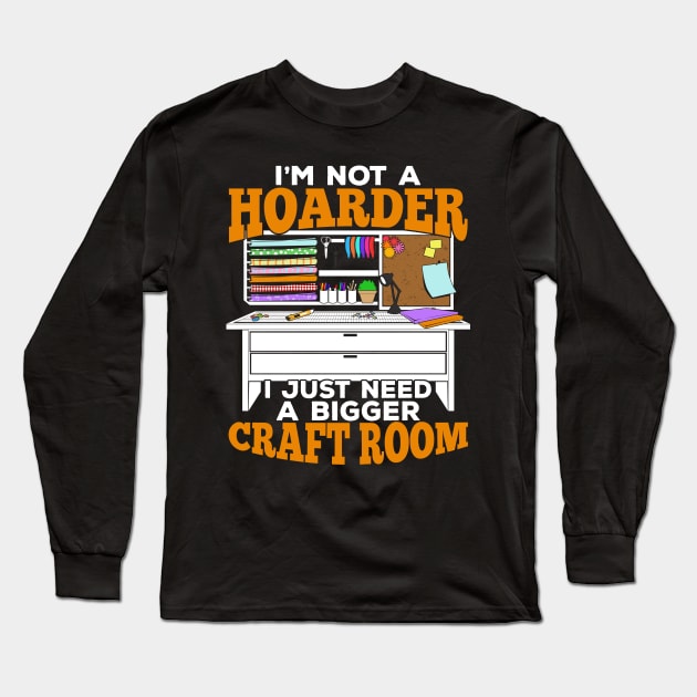 Craft Room Scrapbooking Hobby Scrapbooker Gift Long Sleeve T-Shirt by Dolde08